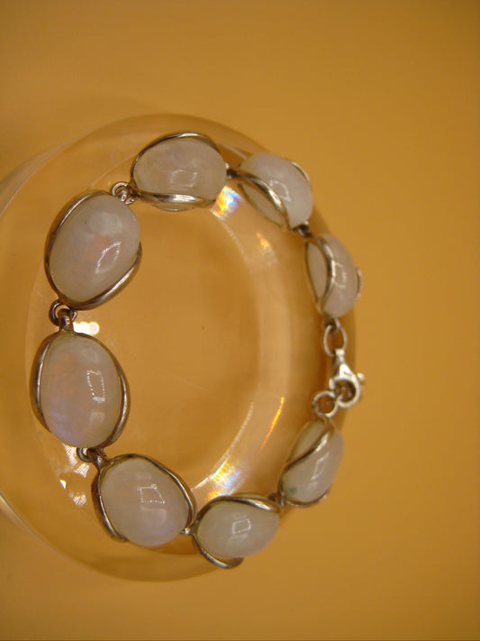 Moonstone bubble bracelet